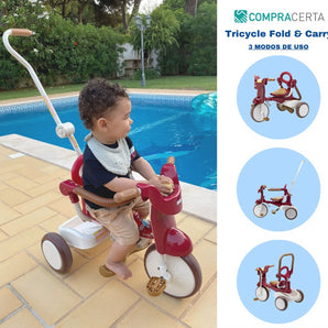 Triciclo 3 em 1 Fold & Carry