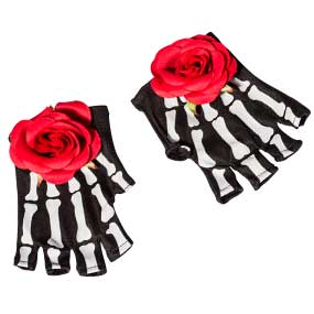 Guantes de Catrina de Halloween