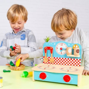 Mini cozinha portátil de madeira Star Chef Top Kitchen