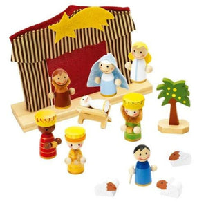 Presépio de Natal de madeira