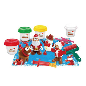 Kit plasticina com personagens de Natal