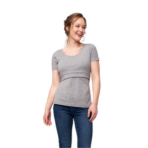 Camisola de amamentação manga curta