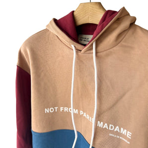 Sweatshirt com capuz Drôle de Monsieur "Not From Paris Madame"