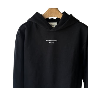 Sweatshirt com capuz Drôle de Monsieur "Not From Paris Madame"