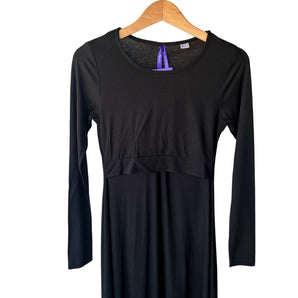 Vestido de maternidade manga comprida