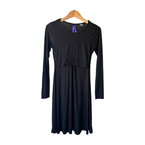 Vestido de maternidade manga comprida