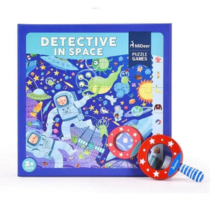 Puzzle com lupa Detective In Space